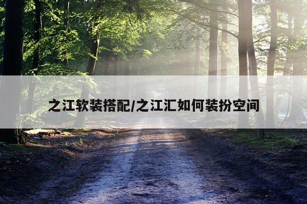 之江软装搭配/之江汇如何装扮空间