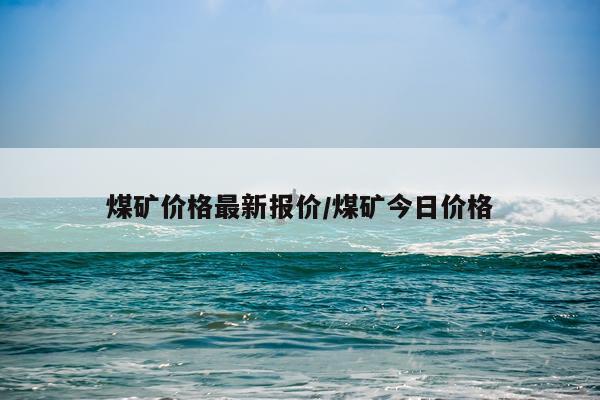 煤矿价格最新报价/煤矿今日价格