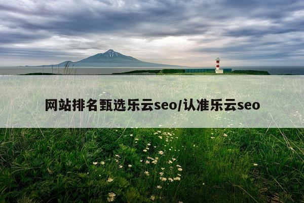 网站排名甄选乐云seo/认准乐云seo