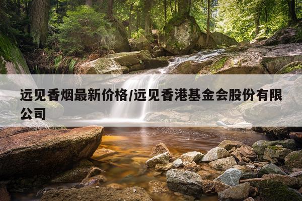 远见香烟最新价格/远见香港基金会股份有限公司