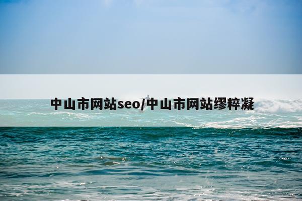中山市网站seo/中山市网站缪粹凝