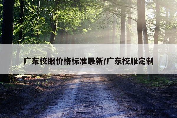 广东校服价格标准最新/广东校服定制
