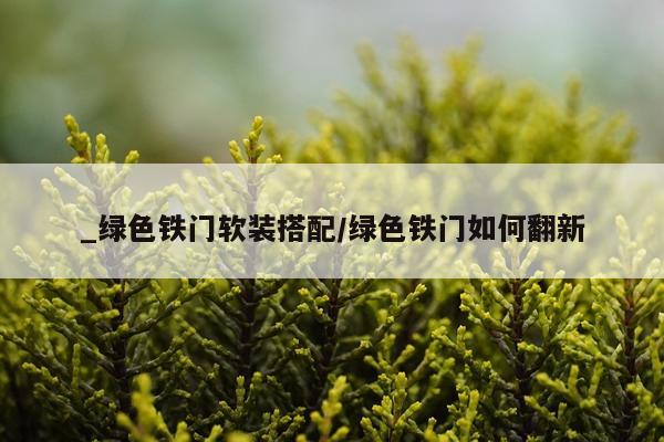 _绿色铁门软装搭配/绿色铁门如何翻新