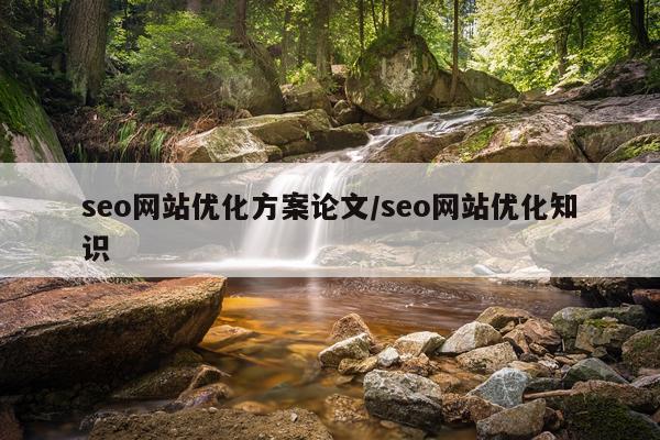seo网站优化方案论文/seo网站优化知识