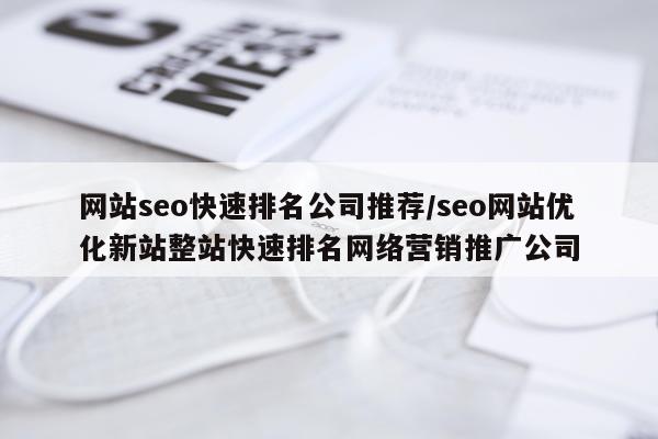 网站seo快速排名公司推荐/seo网站优化新站整站快速排名网络营销推广公司