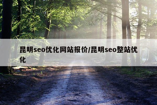 昆明seo优化网站报价/昆明seo整站优化