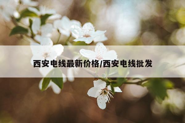 西安电线最新价格/西安电线批发