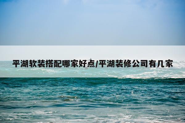 平湖软装搭配哪家好点/平湖装修公司有几家