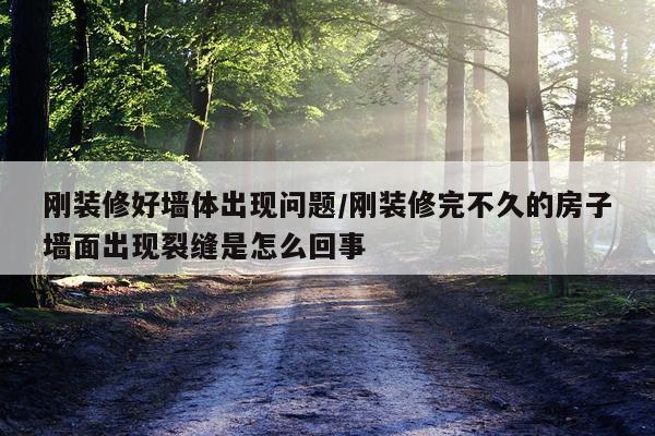 刚装修好墙体出现问题/刚装修完不久的房子墙面出现裂缝是怎么回事