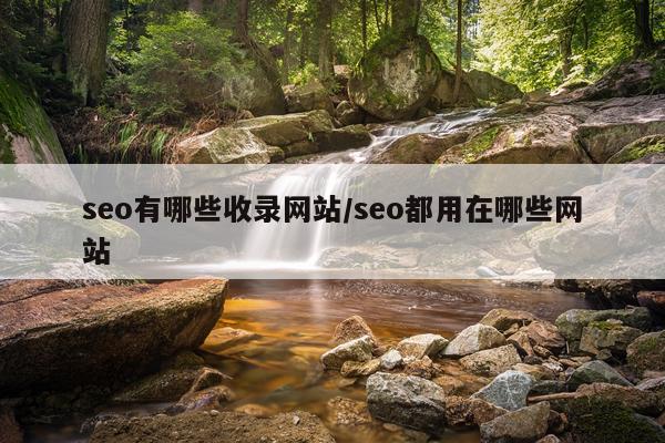 seo有哪些收录网站/seo都用在哪些网站