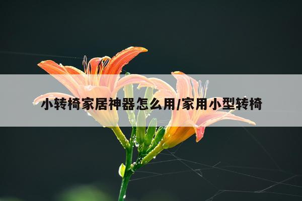 小转椅家居神器怎么用/家用小型转椅
