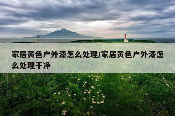 家居黄色户外漆怎么处理/家居黄色户外漆怎么处理干净