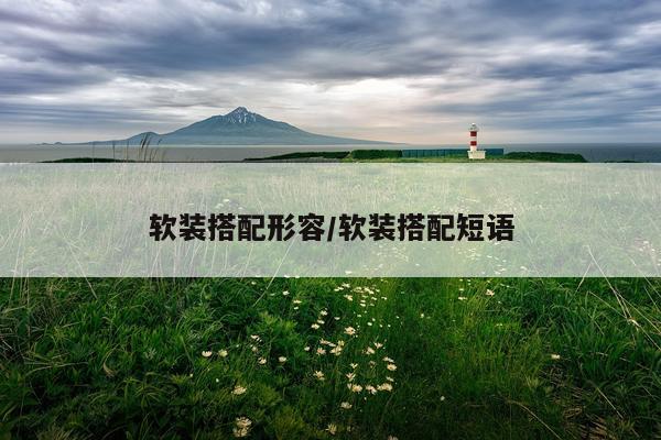 软装搭配形容/软装搭配短语